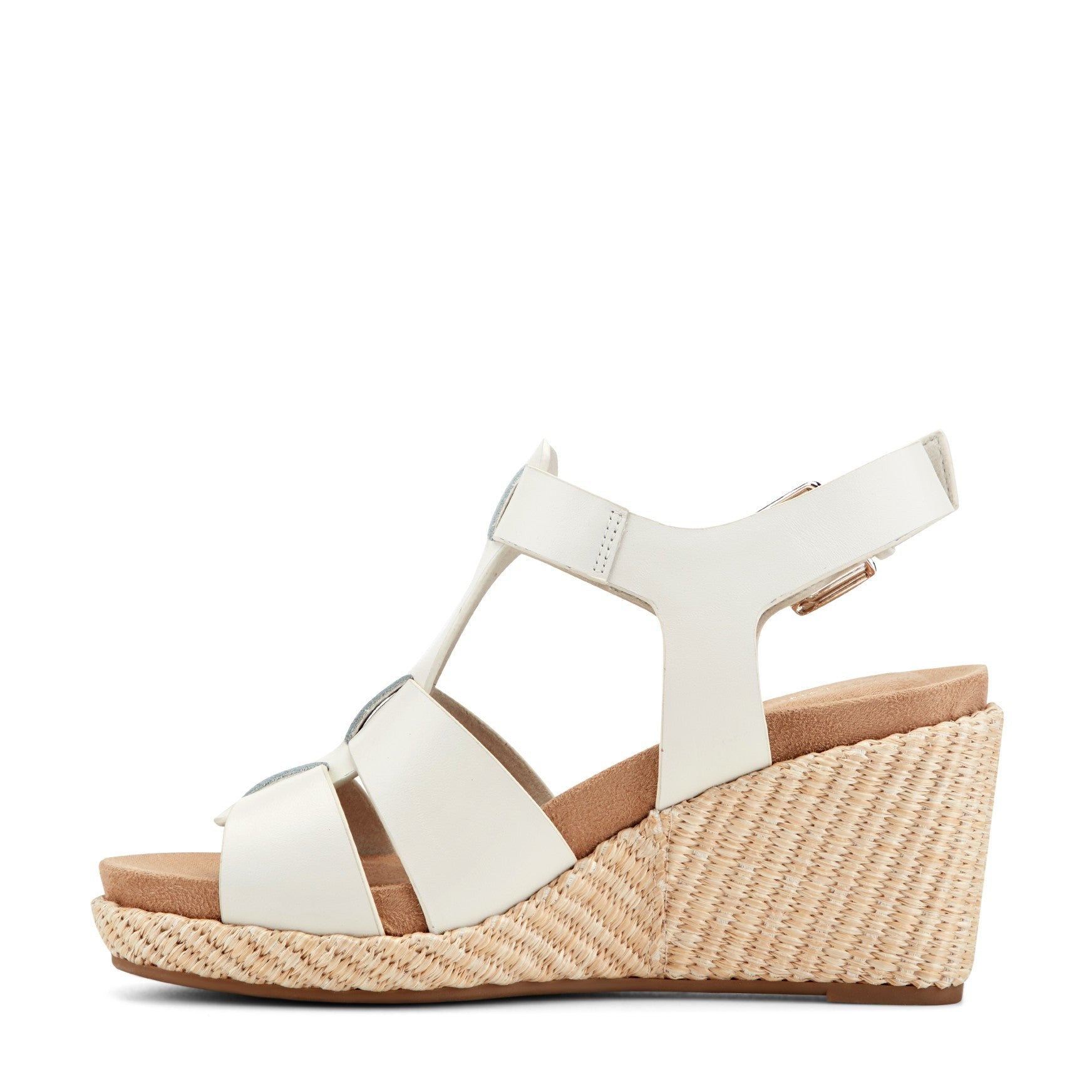 Rockport Belle Wedge Cushioned Arch Support Women's Wedge Sandal - Ivory - 4