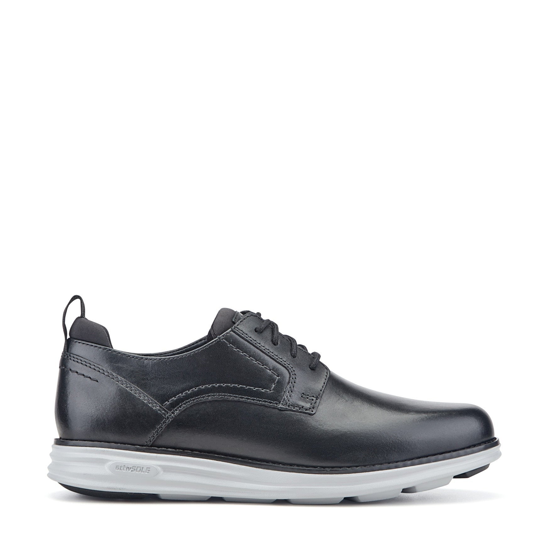Rockport Canton Cushioned Orthotic-Friendly Men's Casual Oxford - Black Leather - 1