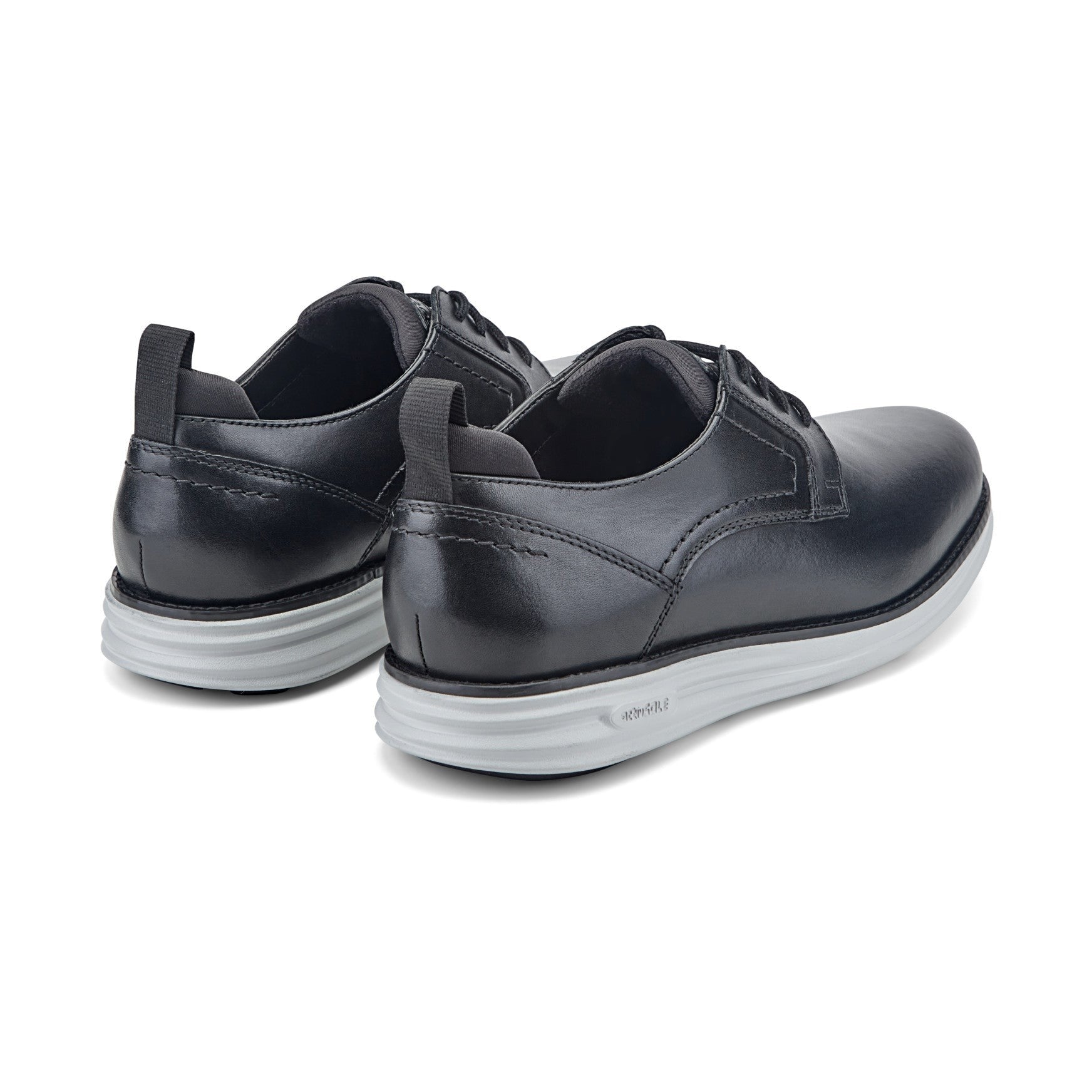 Rockport Canton Cushioned Orthotic-Friendly Men's Casual Oxford - Black Leather - 3
