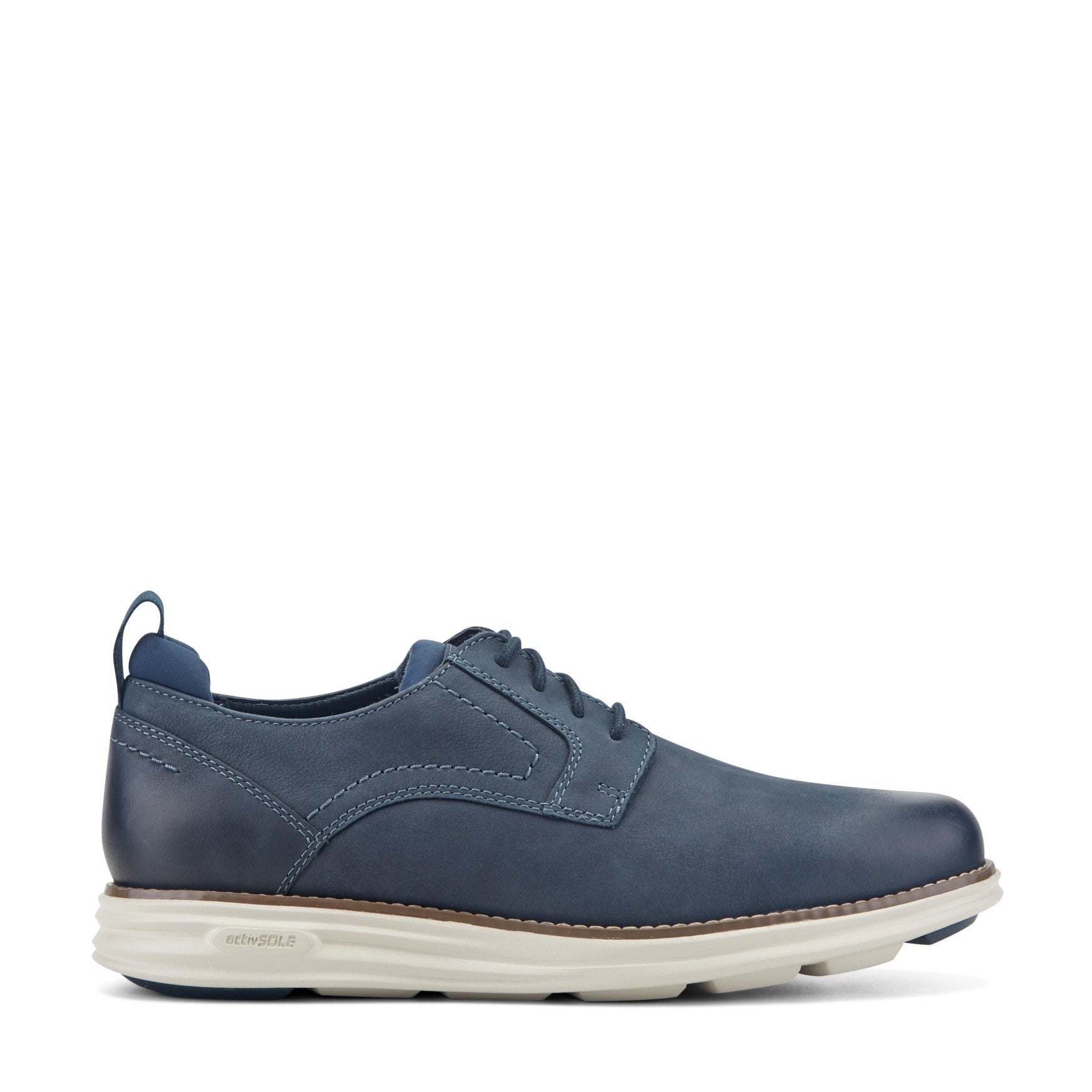 Rockport Canton Cushioned Orthotic-Friendly Men's Casual Oxford - Dark Blue Leather - 1