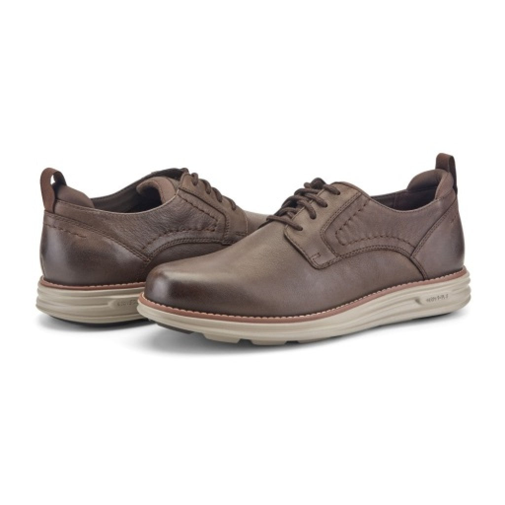 Rockport Canton Cushioned Orthotic-Friendly Men's Casual Oxford - Dark Brown - 5