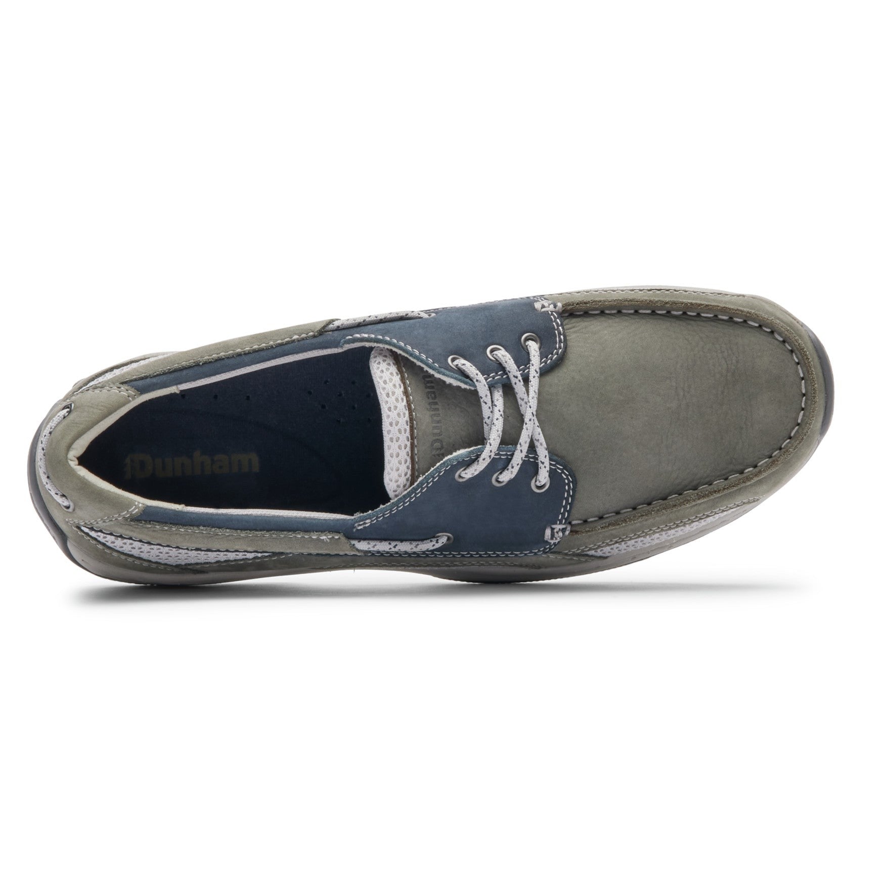 Rockport Captain Boat Cushioned Arch Support Men's Boat Shoe - Gray/navy Nubuck - 3