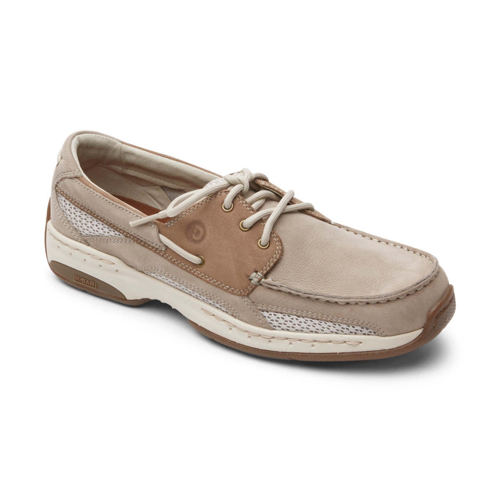 Rockport Captain Boat Cushioned Arch Support Men's Boat Shoe - Rocksand/post Nubuck - 2