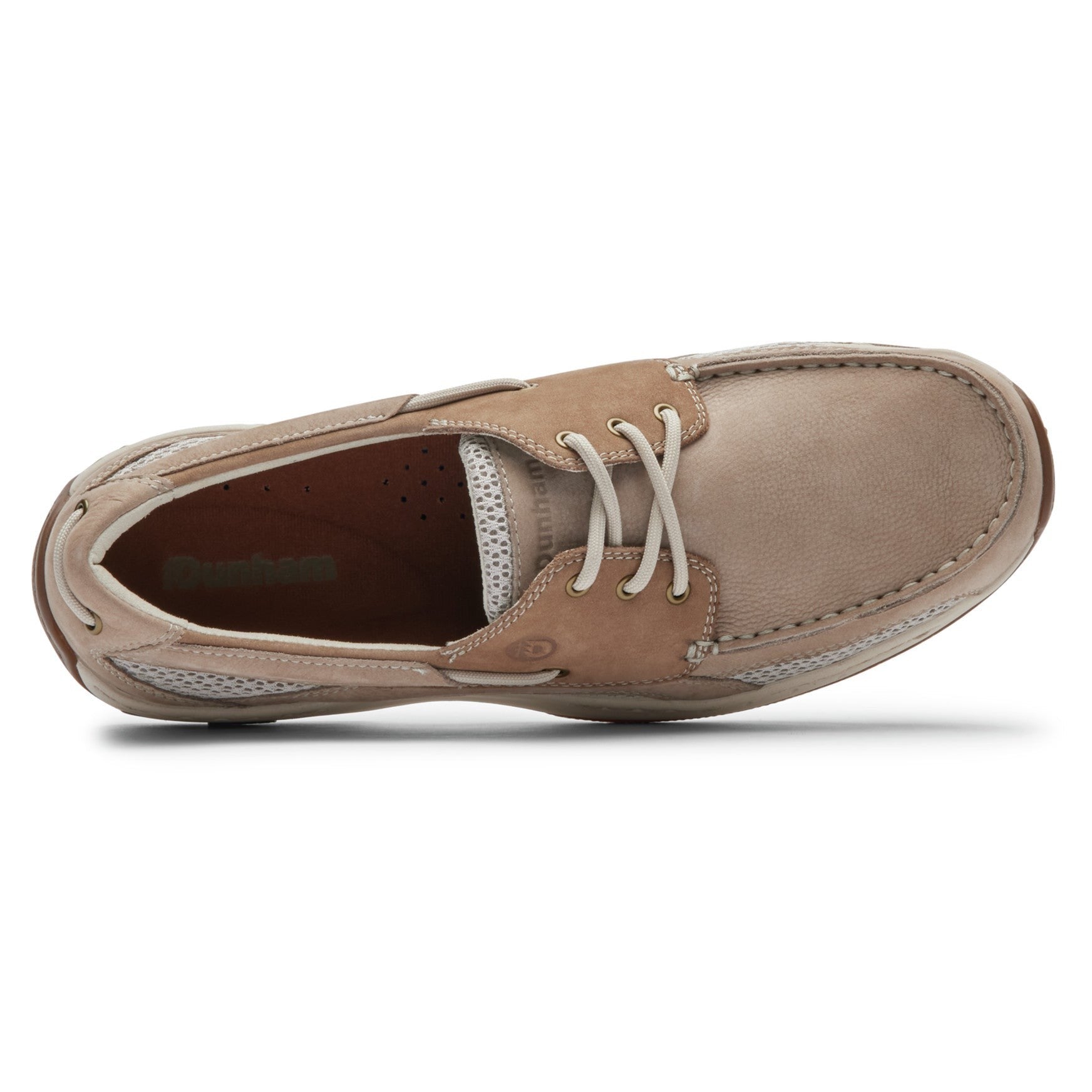 Rockport Captain Boat Cushioned Arch Support Men's Boat Shoe - Rocksand/post Nubuck - 3