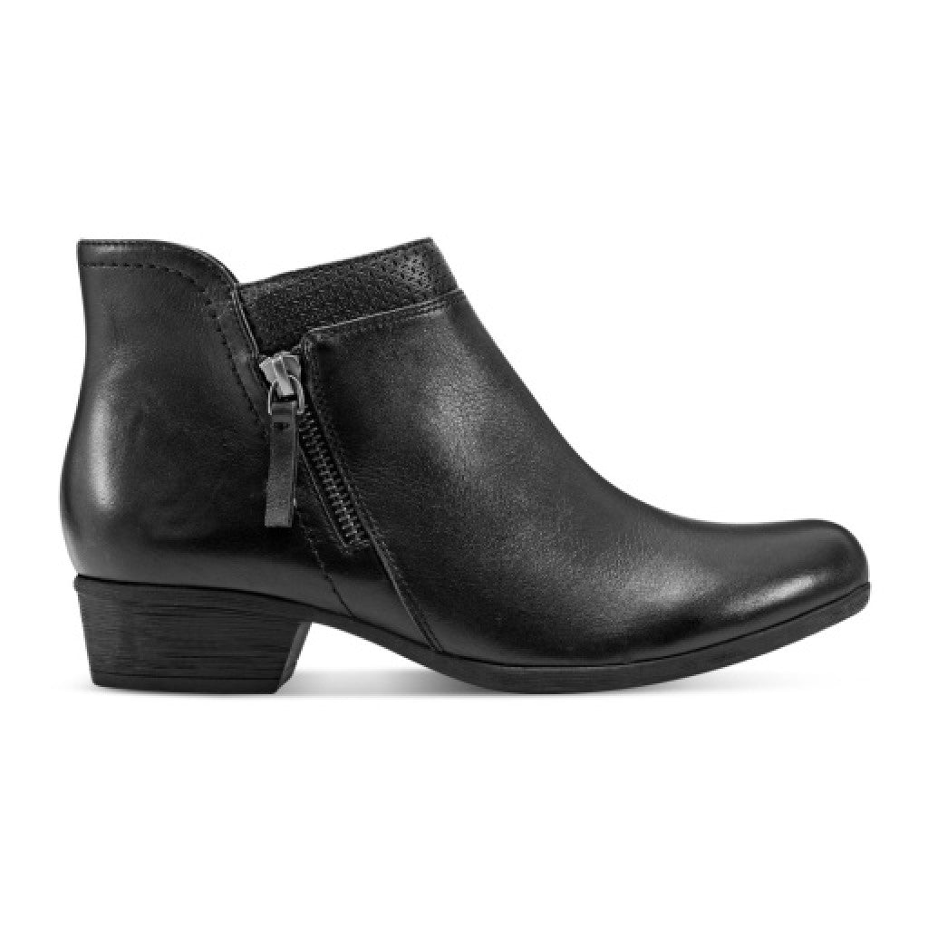 Rockport Carly Side-Zip Cushioned Support Women's Ankle Boot - Black Lthr - 2