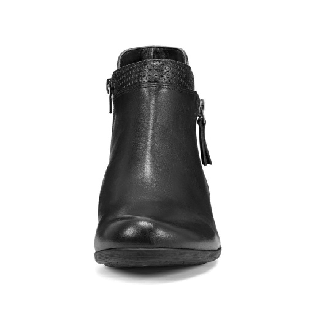 Rockport Carly Side-Zip Cushioned Support Women's Ankle Boot - Black Lthr - 3