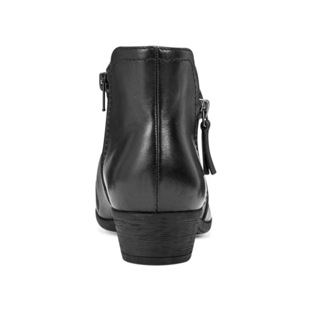 Rockport Carly Side-Zip Cushioned Support Women's Ankle Boot - Black Lthr - 4