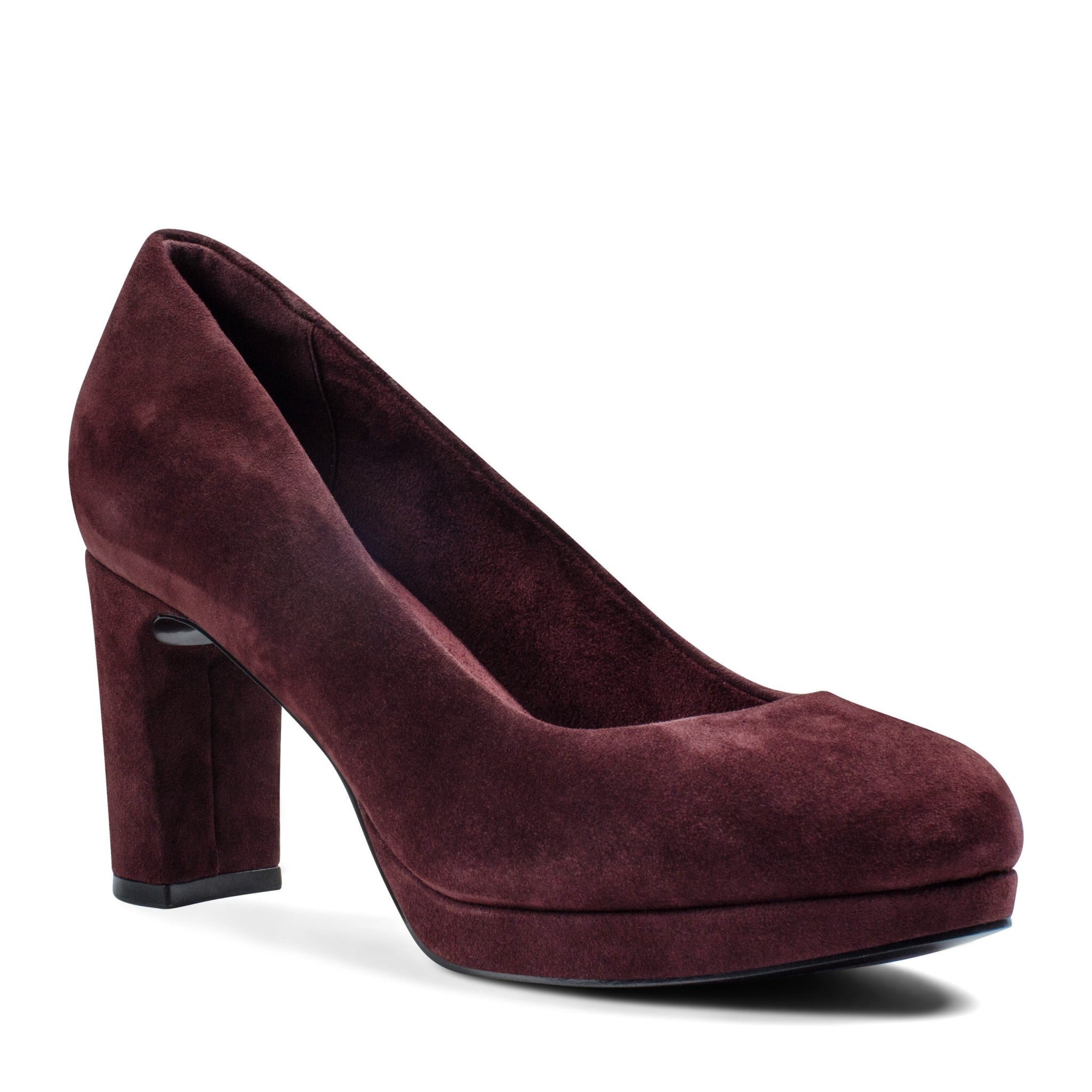 Dark Red Suede
