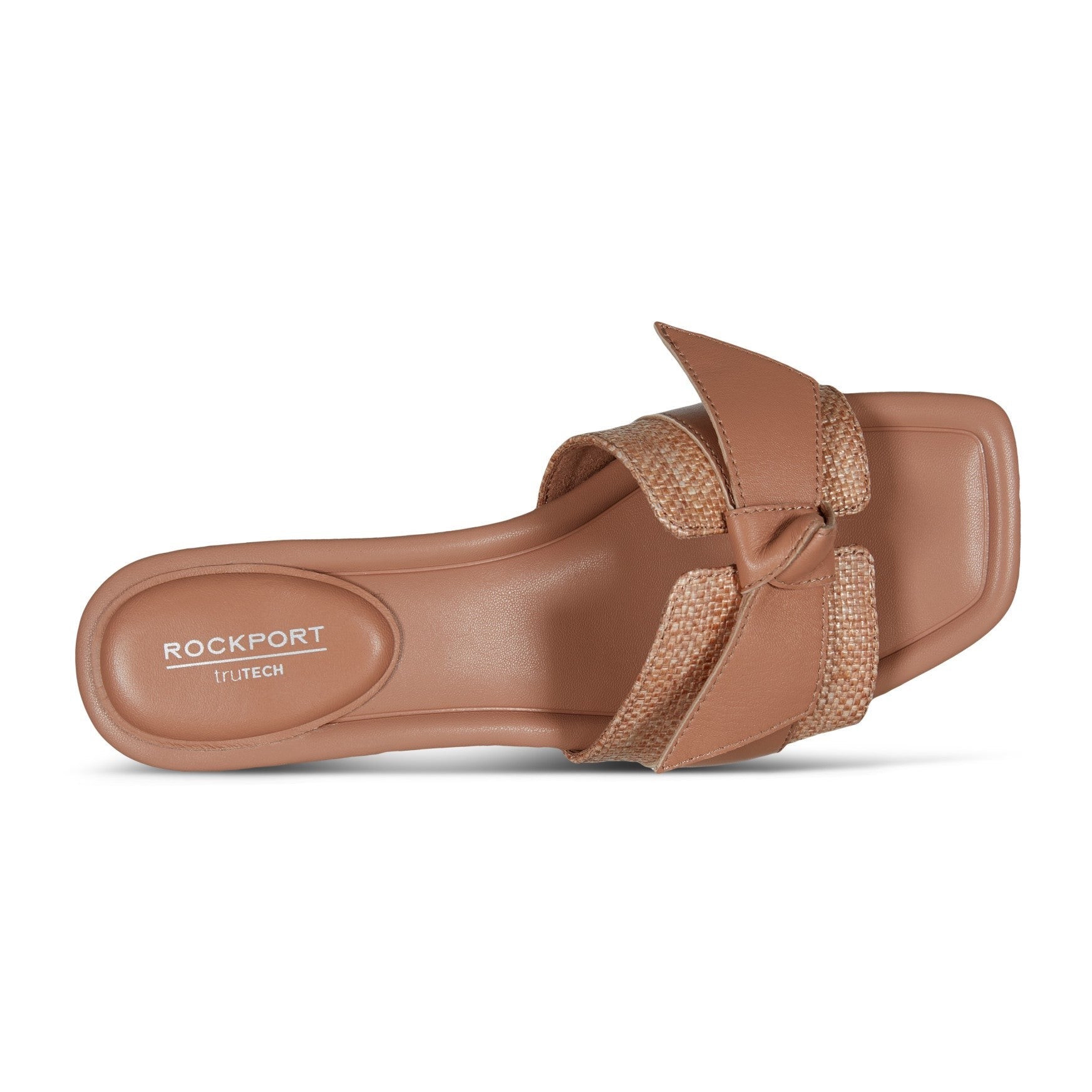 Rockport Carsie Cushioned Block Heel Comfort Women's Sandal - Medium Natural - 4