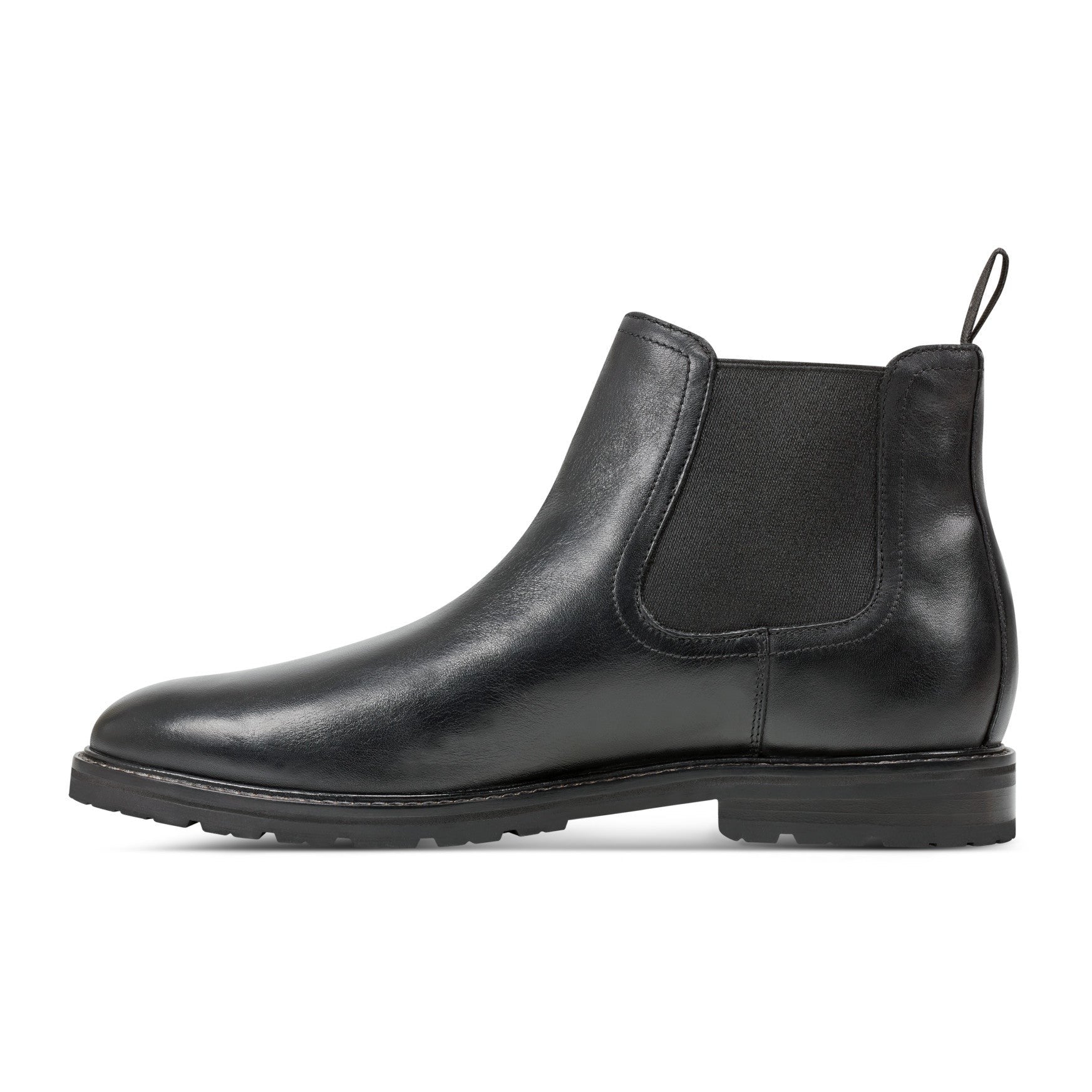 Rockport Cassius Cushioned Slip-On Men's Boot - Black Leather - 6