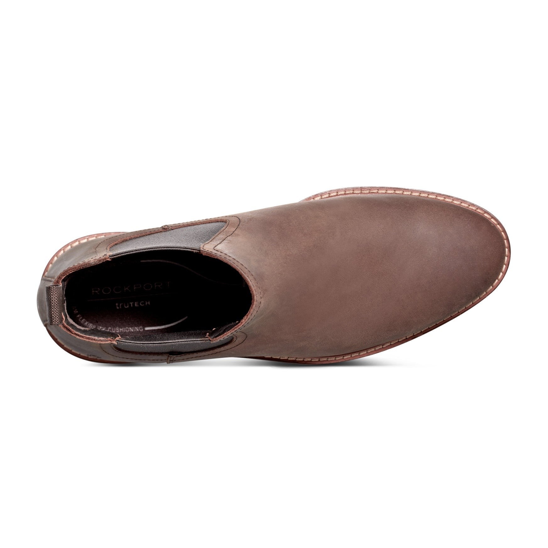 Rockport Cassius Cushioned Slip-On Men's Boot - Light Brown Leather - 4