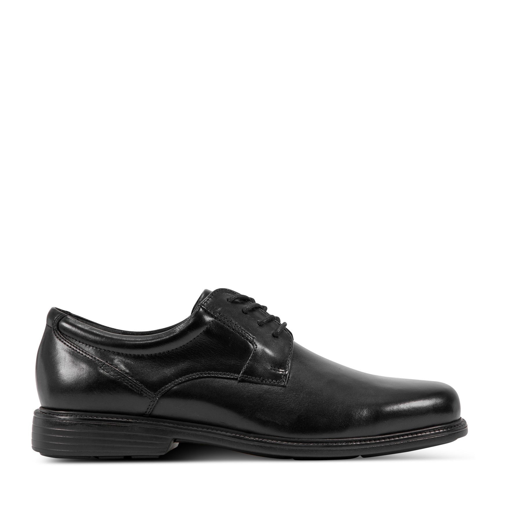 Rockport Charles Road Plain Toe Oxford Lightweight Cushioned Support Men's Oxford - Black - 1