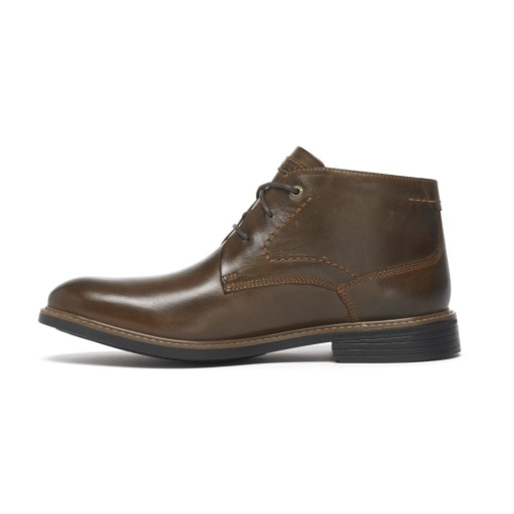 Rockport Classic Break Chukka Cushioned Arch Support Men's Boot - Dk Brown Lea - 3