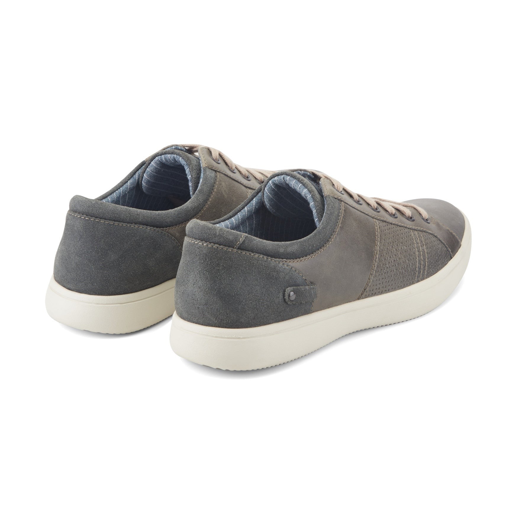 Rockport Colle Lace-to-Toe Men's Cushioned Support Sneaker - Blue/gray Leather - 3