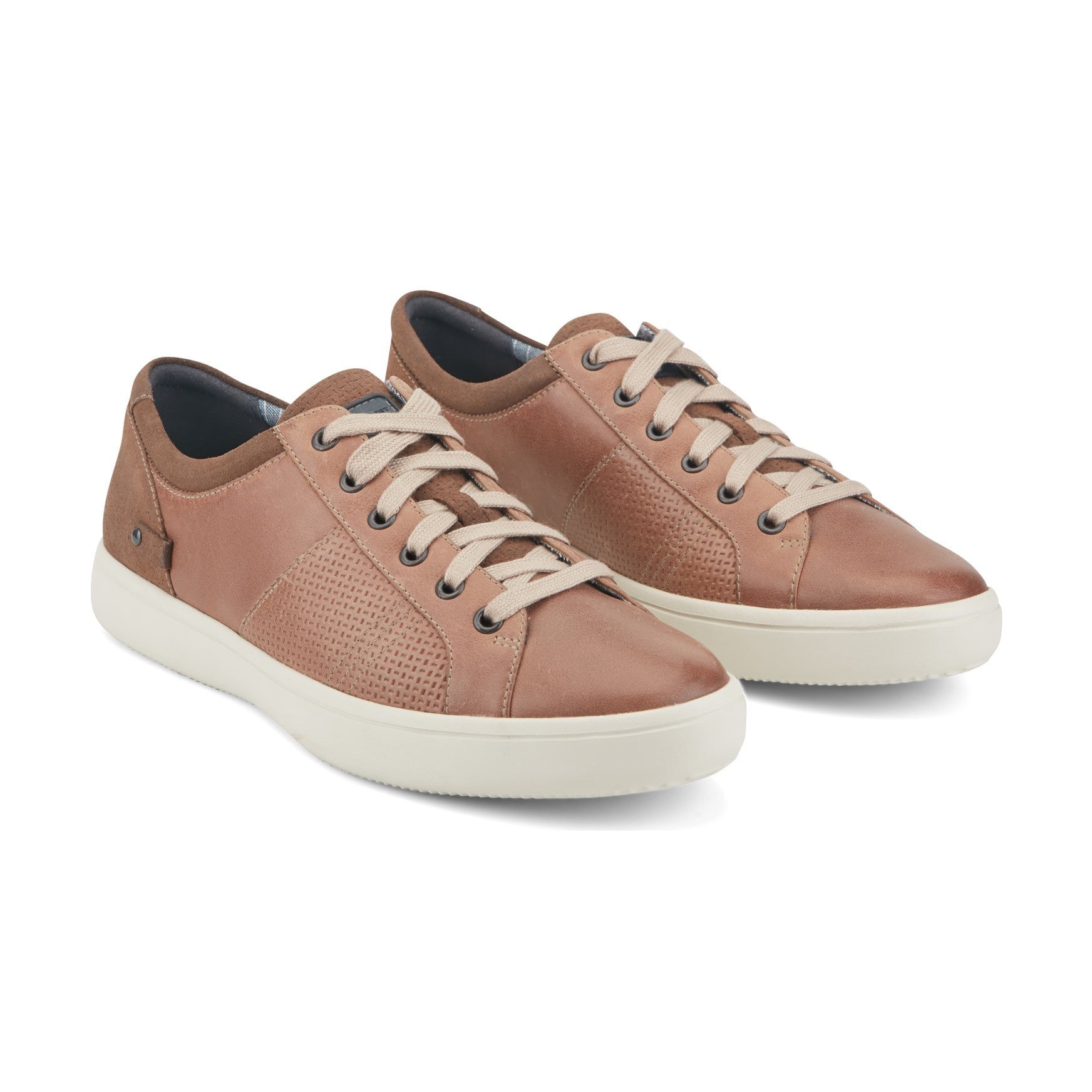 Rockport Colle Lace-to-Toe Men's Cushioned Support Sneaker - Tan Leather - 2