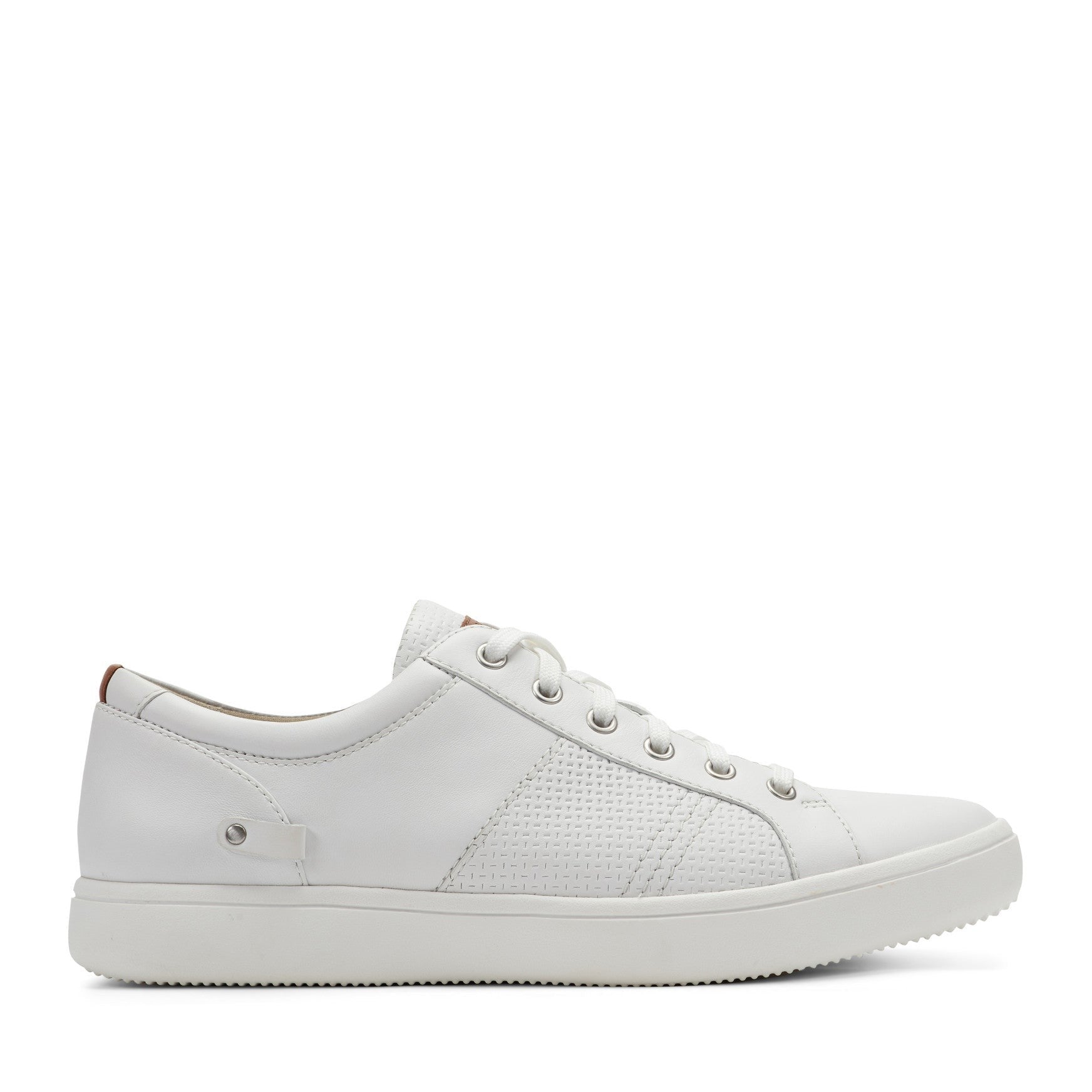 Rockport Colle Lace-to-Toe Men's Cushioned Support Sneaker - White Leather - 1