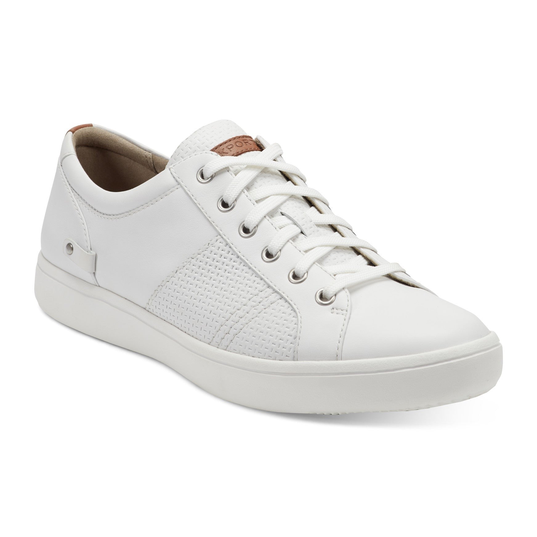 Rockport Colle Lace-to-Toe Men's Cushioned Support Sneaker - White Leather - 2