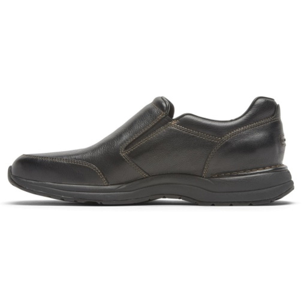Rockport Edge Hill 2 Cushioned Memory-Foam Men's Slip-On - Black Lea - 3