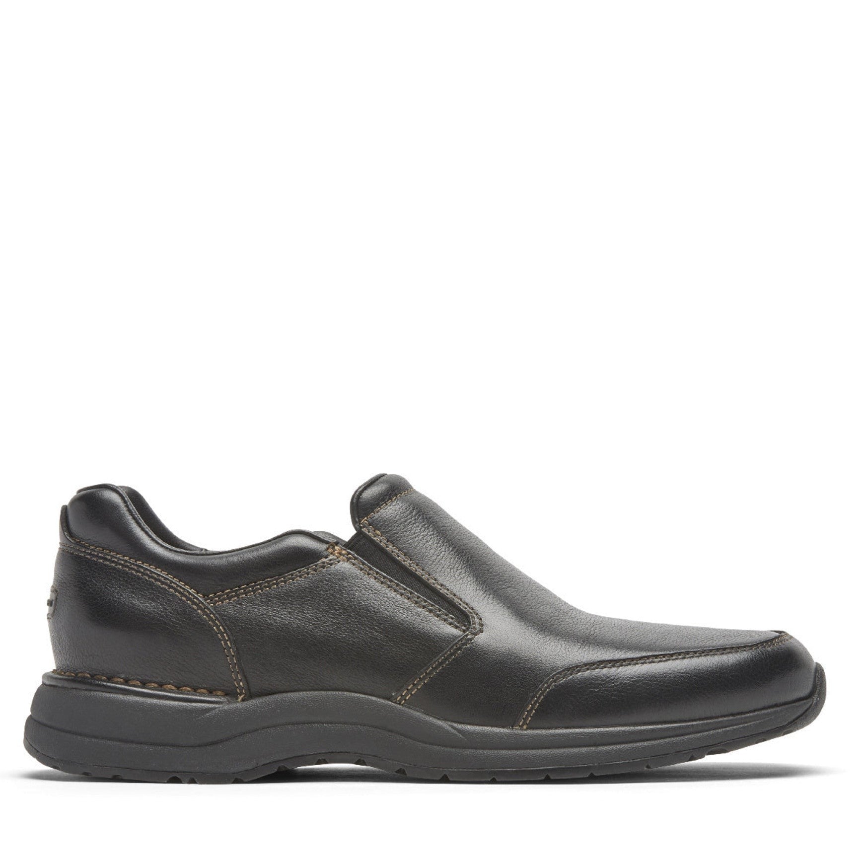 Rockport Edge Hill 2 Cushioned Memory-Foam Men's Slip-On - Black Leather - 1