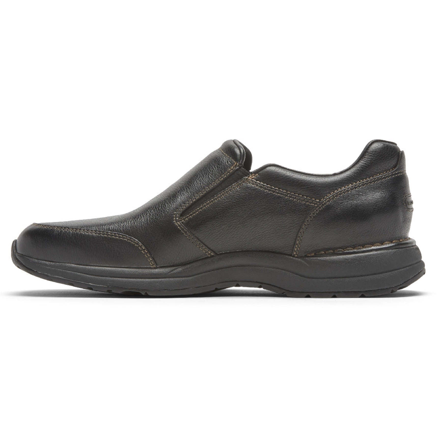 Rockport Edge Hill 2 Cushioned Memory-Foam Men's Slip-On - Black Leather - 5