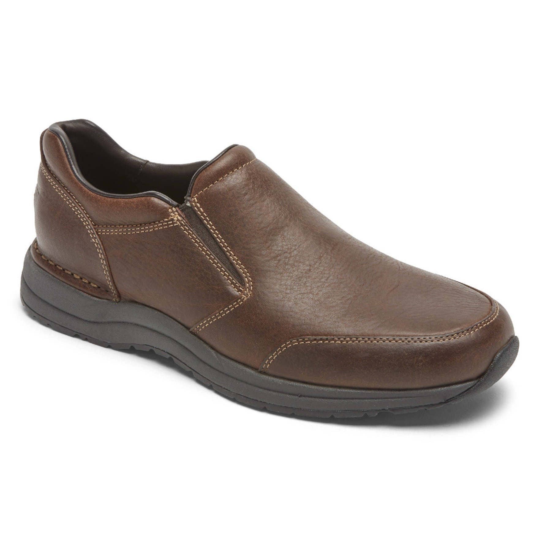 Rockport Edge Hill 2 Cushioned Memory-Foam Men's Slip-On - Brown Leather - 2