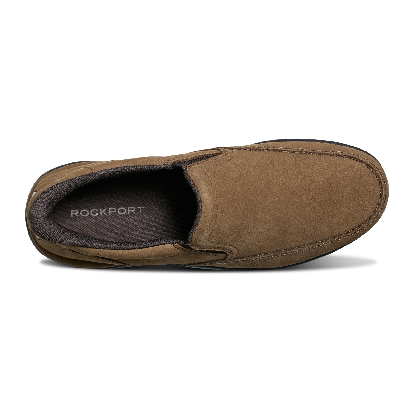 Rockport Ellworth Step Activated Cushioned Slip-On Men's Loafer - Dark Brown - 4