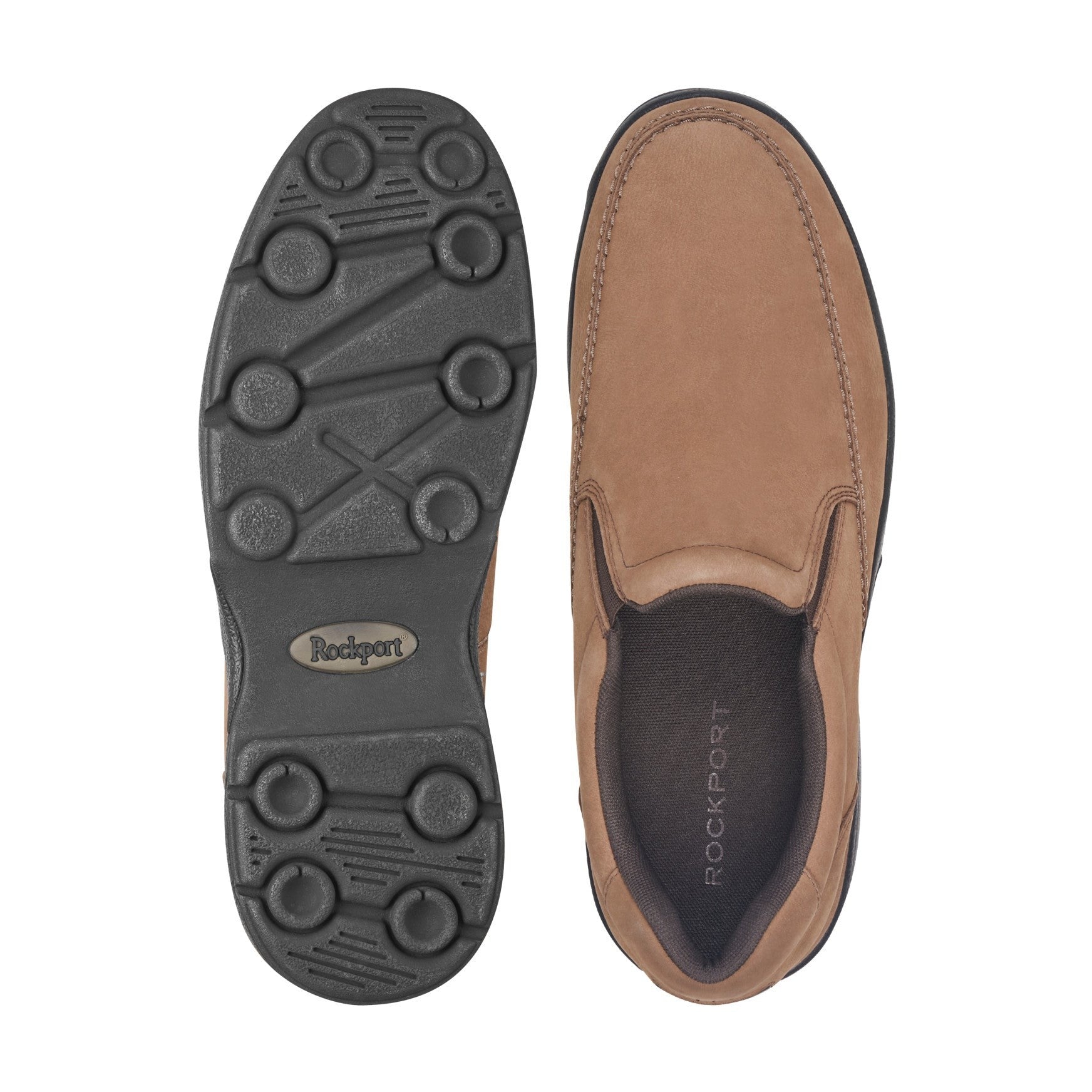 Rockport Eureka Slip-on Cushioned Arch Support Men's Loafer - Medium Brown - 5