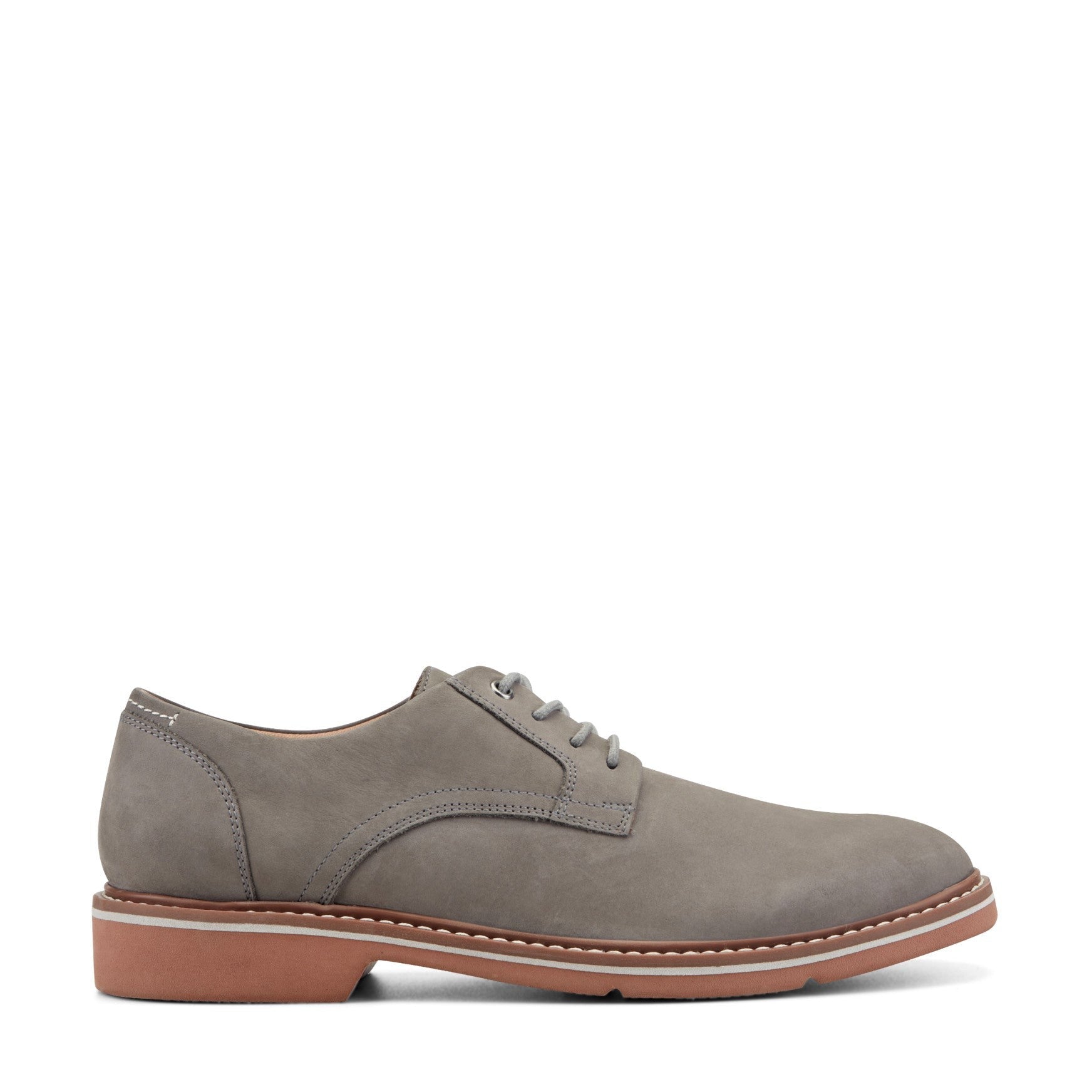 Rockport Foley Lace-Up Cushioned Arch Support Men's Casual Oxford - Medium Gray Nubuck - 1