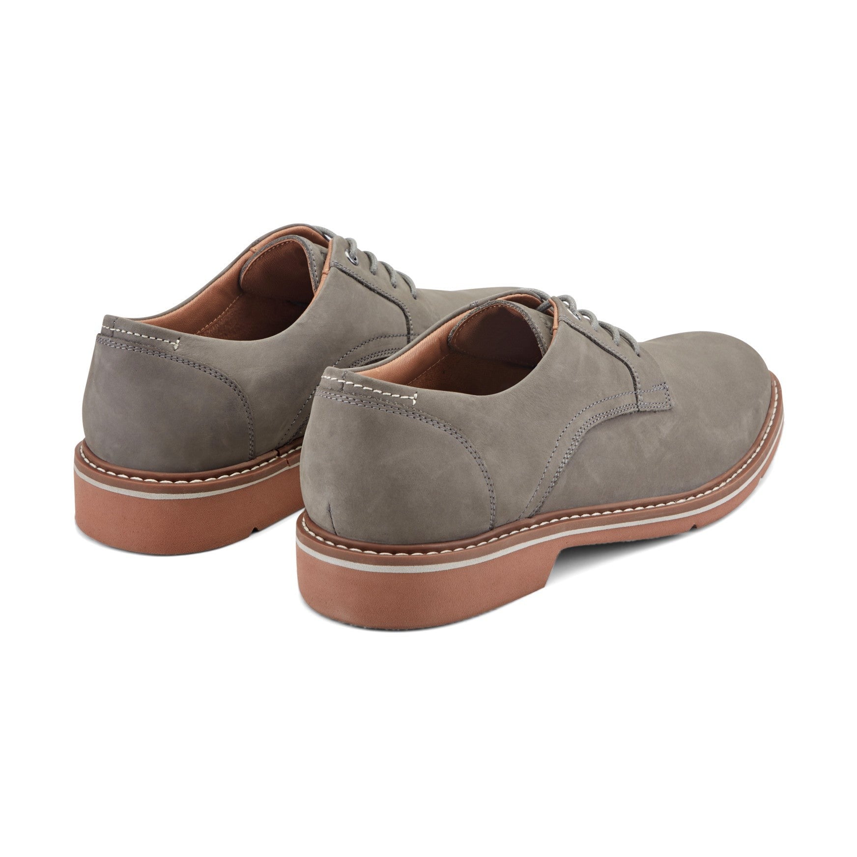 Rockport Foley Lace-Up Cushioned Arch Support Men's Casual Oxford - Medium Gray Nubuck - 4