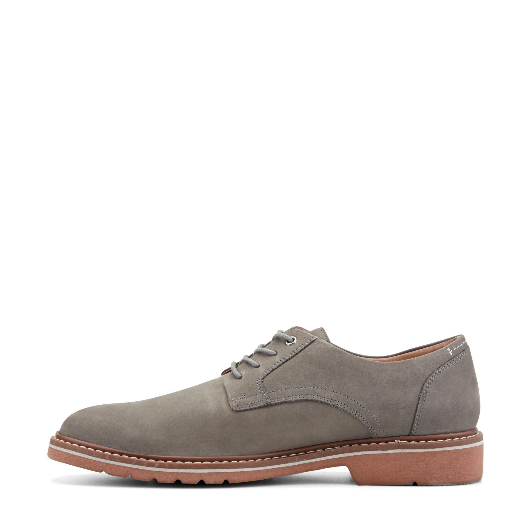 Rockport Foley Lace-Up Cushioned Arch Support Men's Casual Oxford - Medium Gray Nubuck - 5