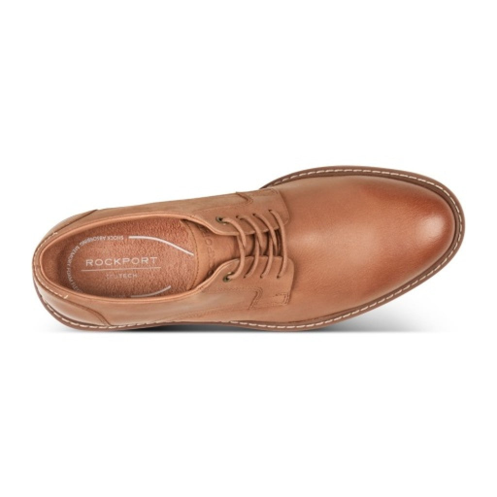 Rockport Foley Lace-Up Cushioned Arch Support Men's Casual Oxford - Medium Natural - 6