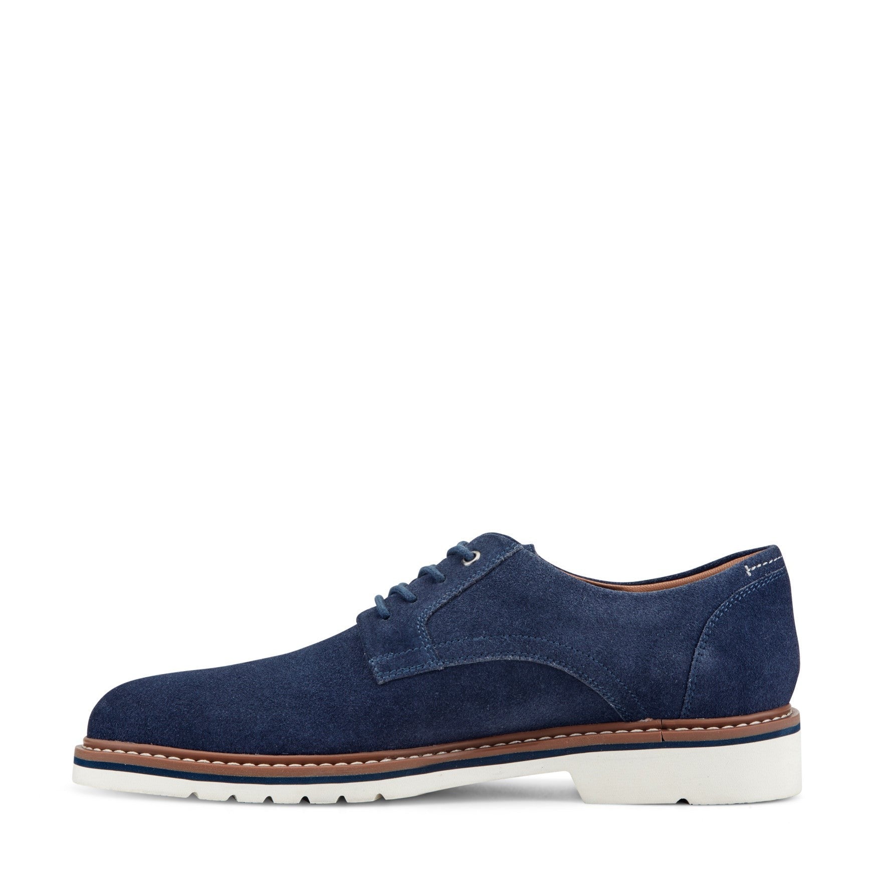 Rockport Foley Lace-Up Cushioned Arch Support Men's Casual Oxford - Navy Blue Suede - 5