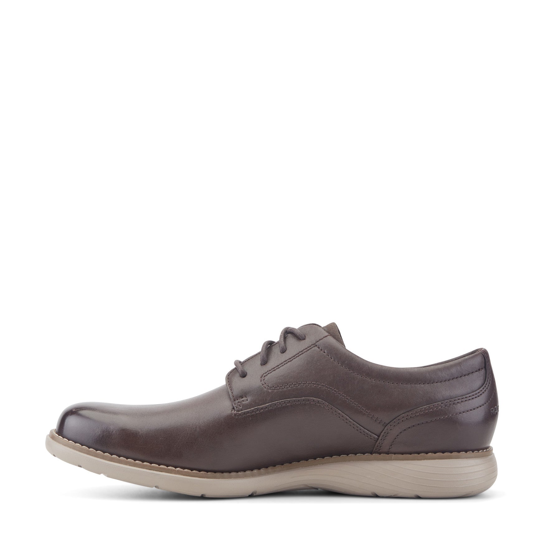 Rockport Garett Plain Toe Oxford Cushioned Arch Support Men's Oxford - Dark Brown Leather - View 4