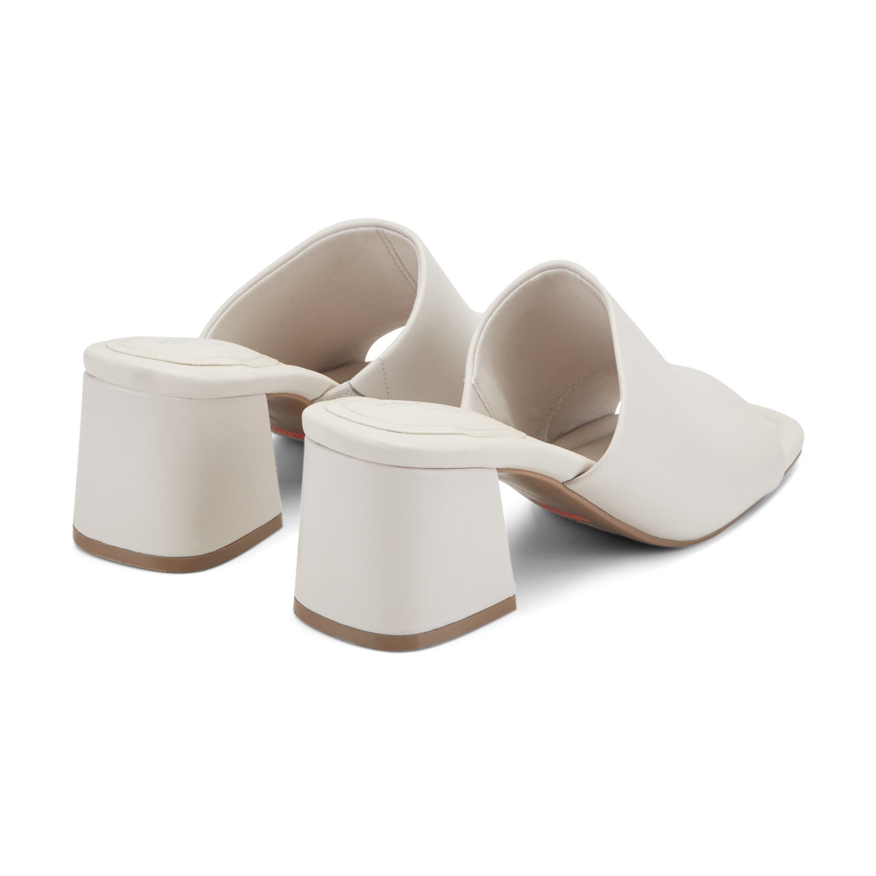 Rockport Gracyn Slip-On Cushioned Comfort & Arch Support Women's Sandal - Ivory Leather - 3