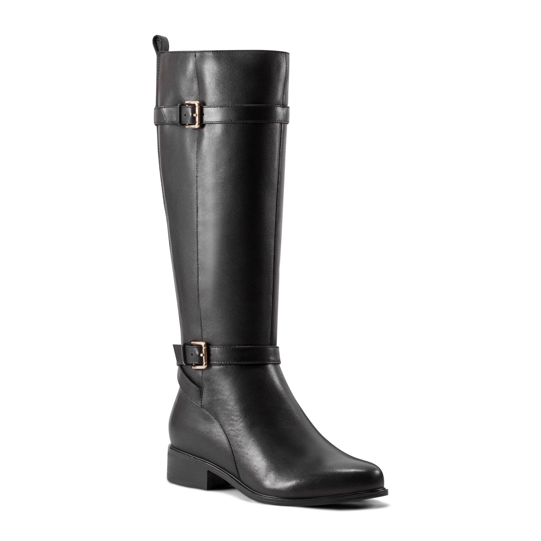Rockport Harper Riding Boot Cushioned Arch Support Women's Riding Boot - Black Leather - 2