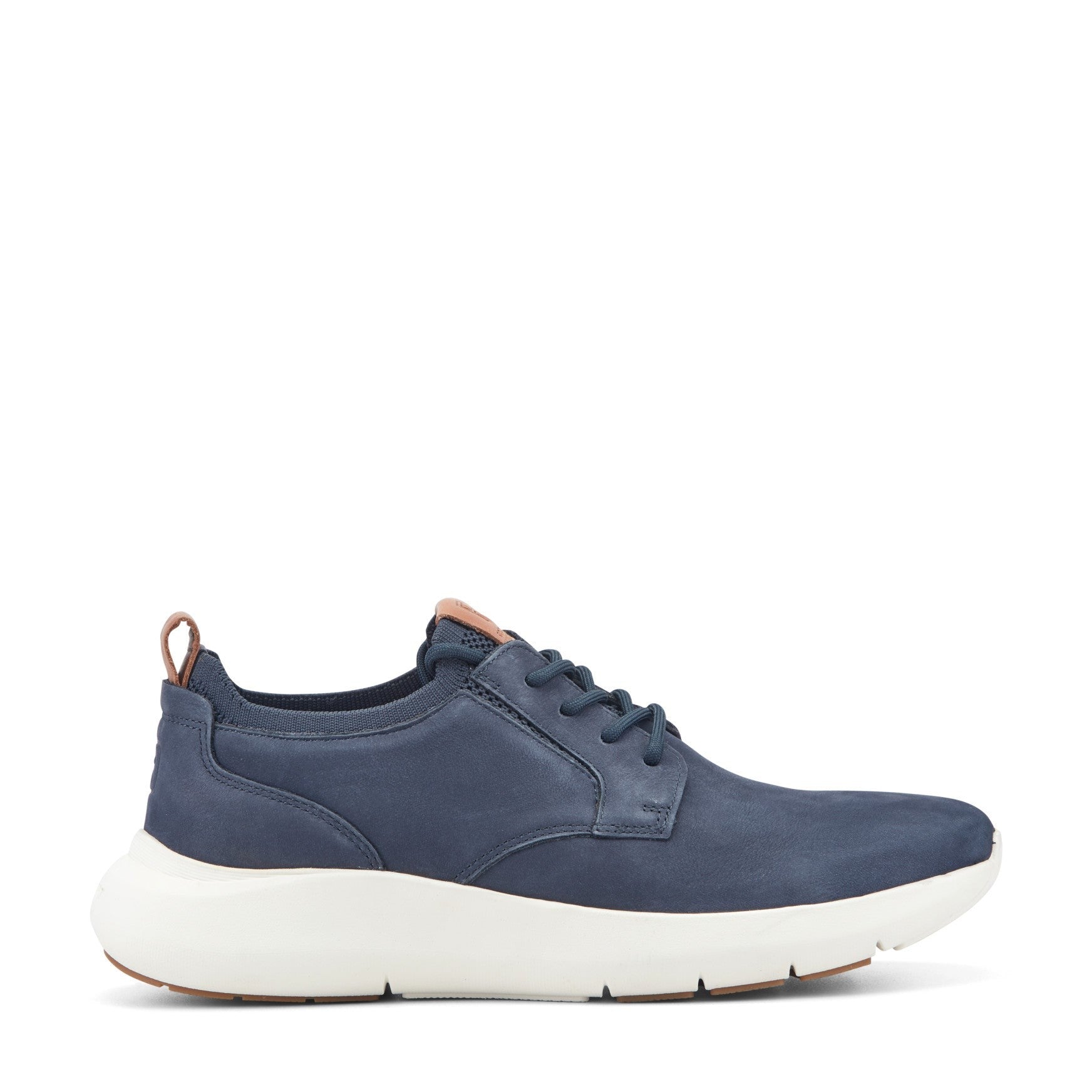 Rockport Jonston Lace-Up Comfort Cushioned Arch Support Men's Casual Sneaker - Dark Blue Leather - 1