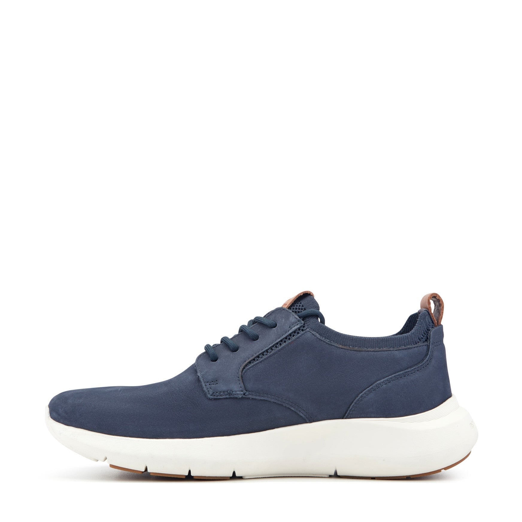 Rockport Jonston Lace-Up Comfort Cushioned Arch Support Men's Casual Sneaker - Dark Blue Leather - 4