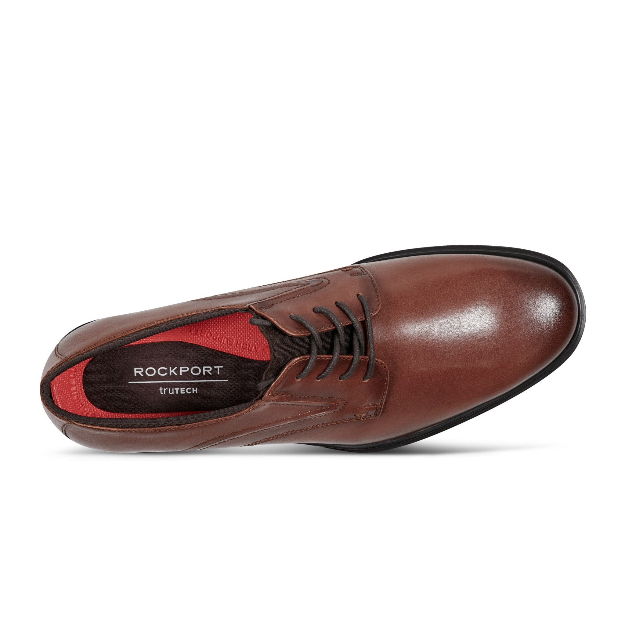 Rockport Keelan Cushioned Arch Support Men's Dress Oxford - Medium Natural Leather - 4