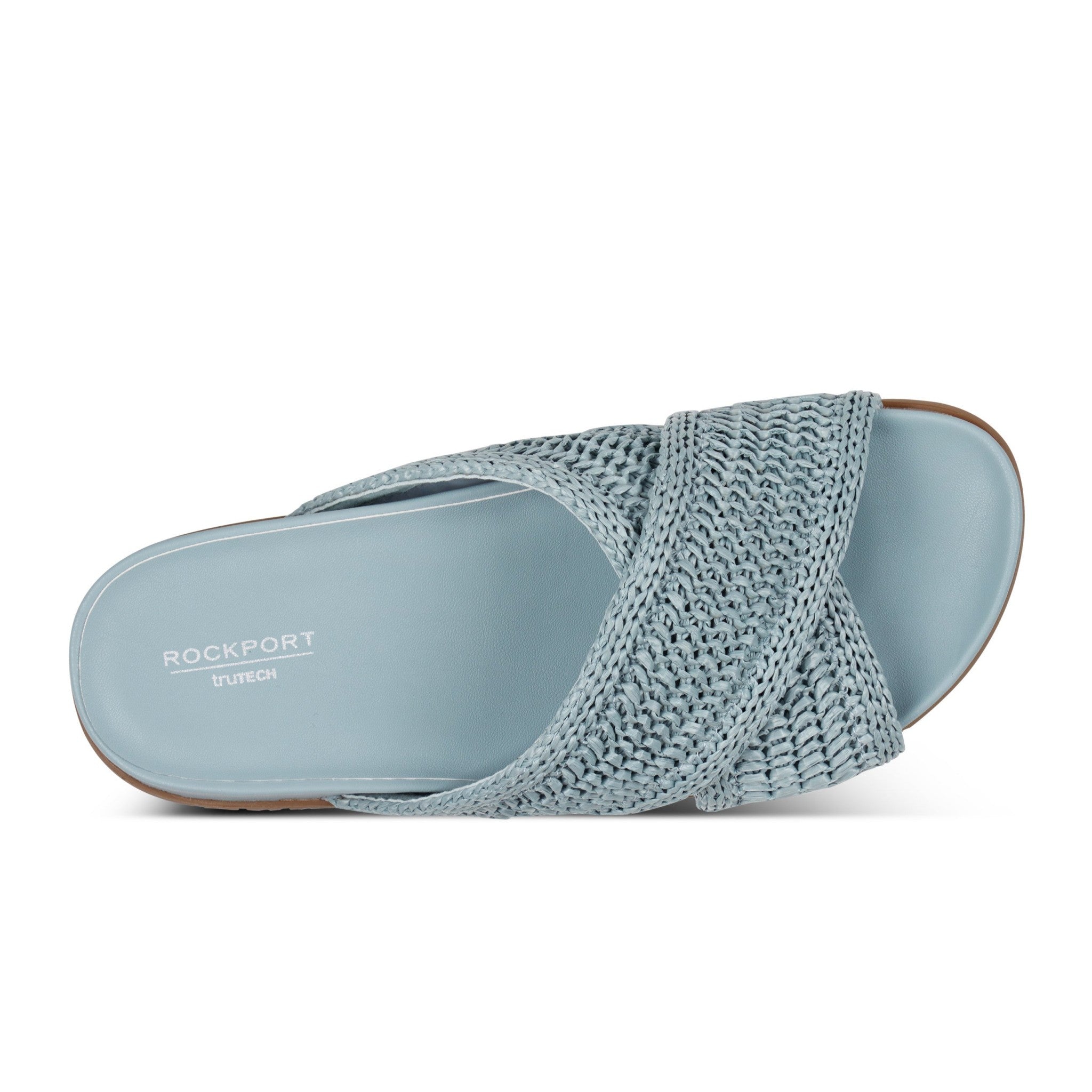 Rockport Leia Cushioned Slip-On Lightweight Women's Sandal - Medium Blue - 4
