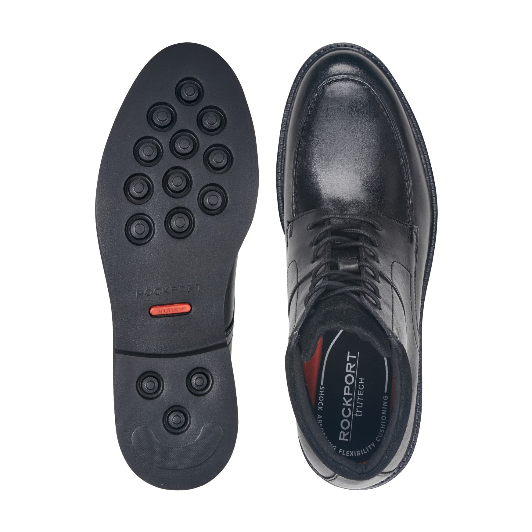 Rockport Macklin Moc Toe Cushioned Arch Support Men's Boot - Black Leather - View 5