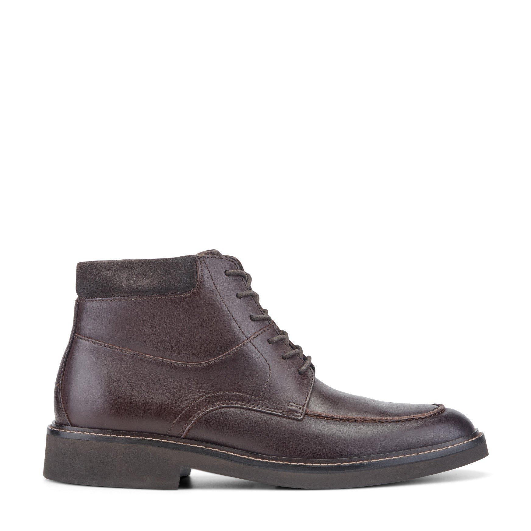 Rockport Macklin Moc Toe Cushioned Arch Support Men's Boot - Dark Brown Leather - 1