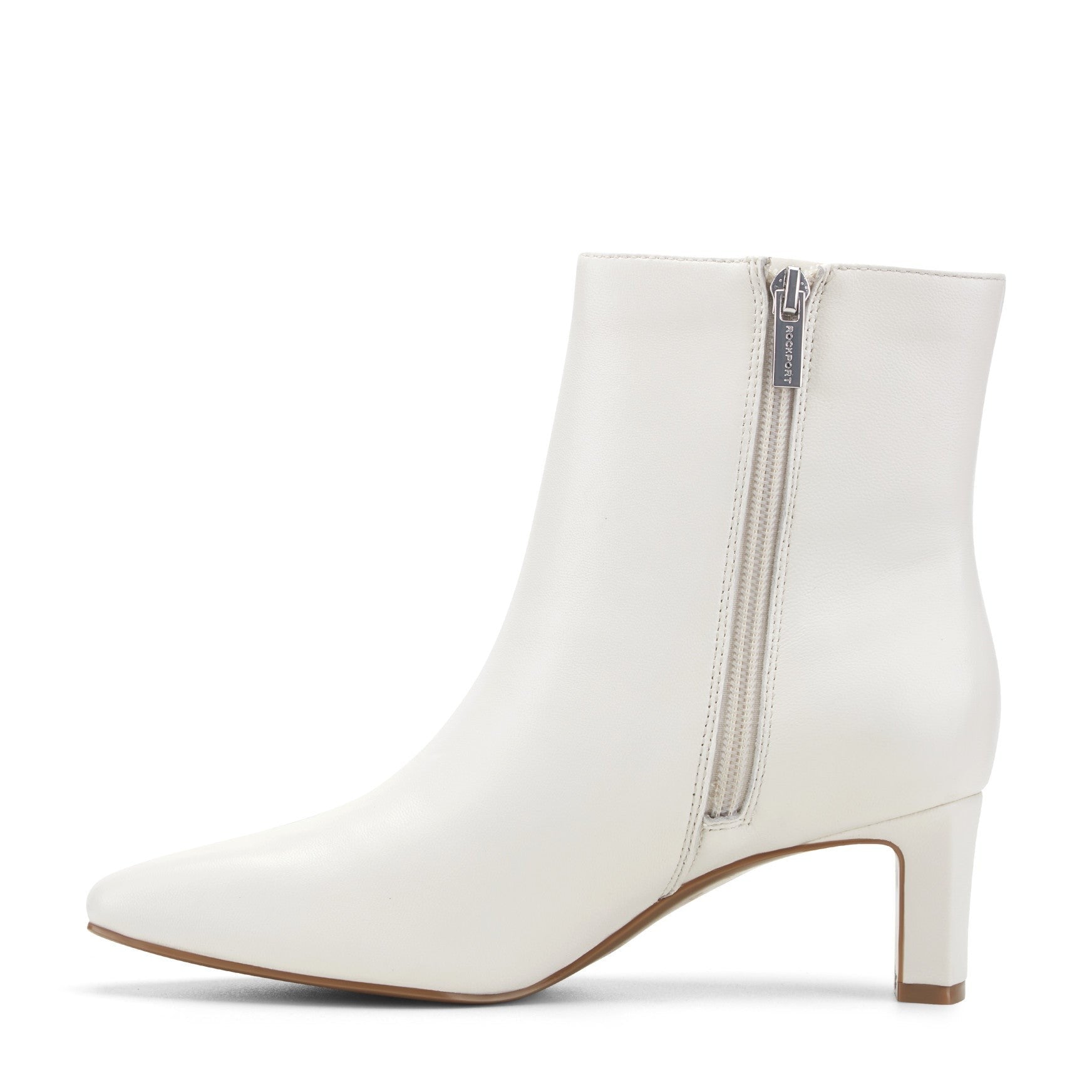 Rockport Marisa Total Motion Cushioned Arch Support Bootie Women's Bootie - Ivory Leather - 4