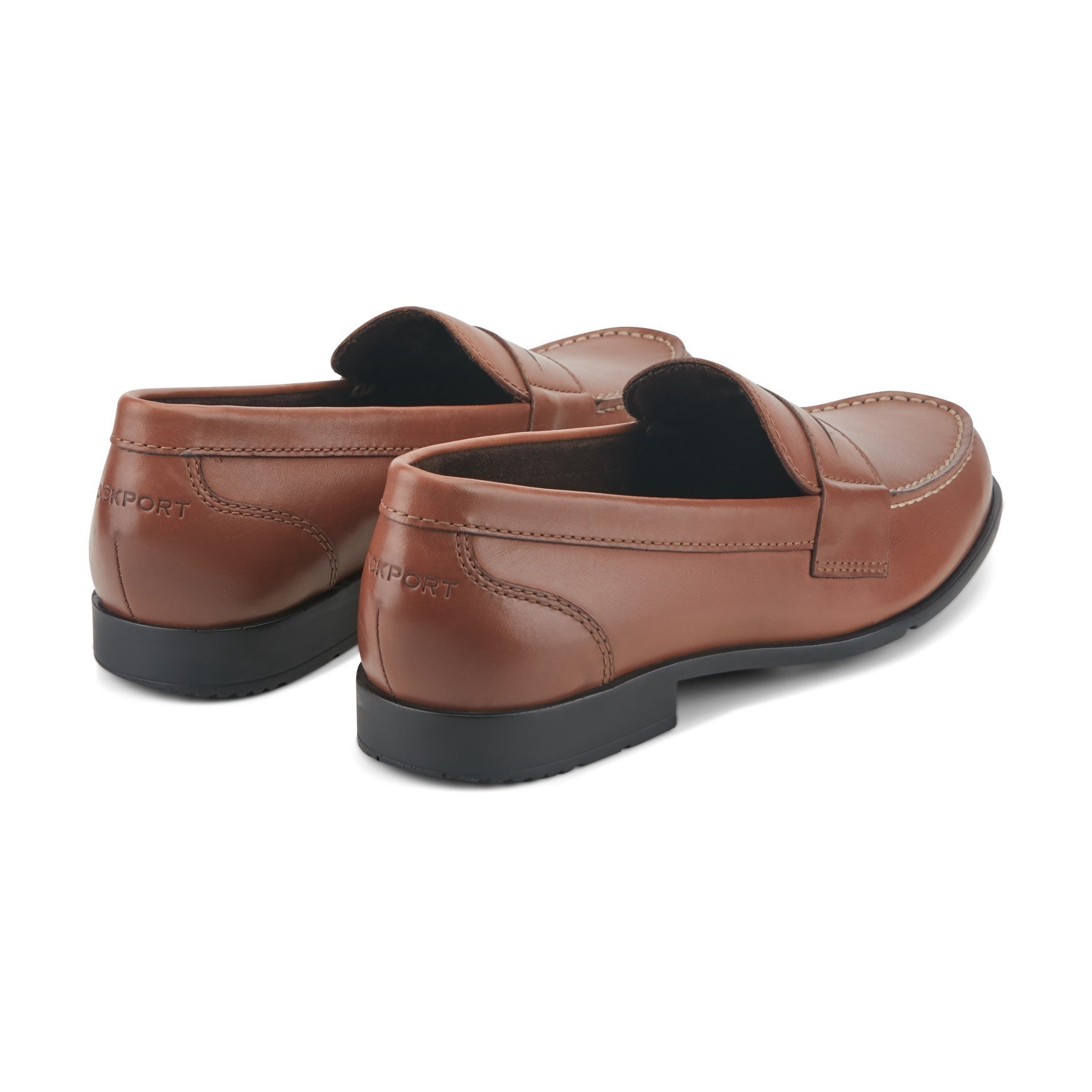 Rockport Men's Classic Penny Loafers - Cognac Leather - 3