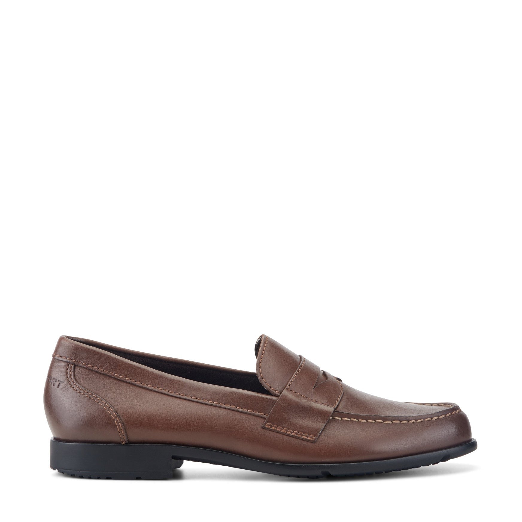 Rockport Men's Classic Penny Loafers - Dark Brown Leather - 1