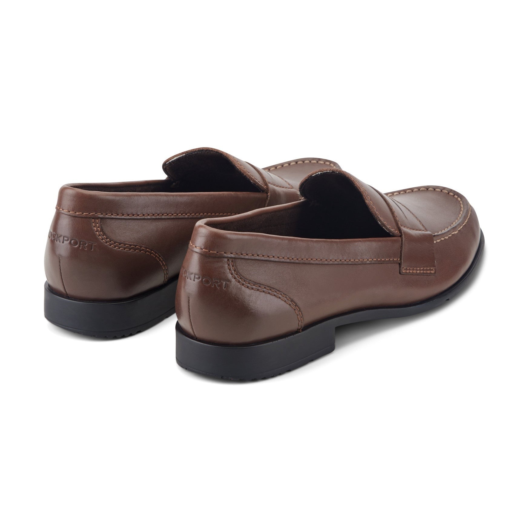 Rockport Men's Classic Penny Loafers - Dark Brown Leather - 3
