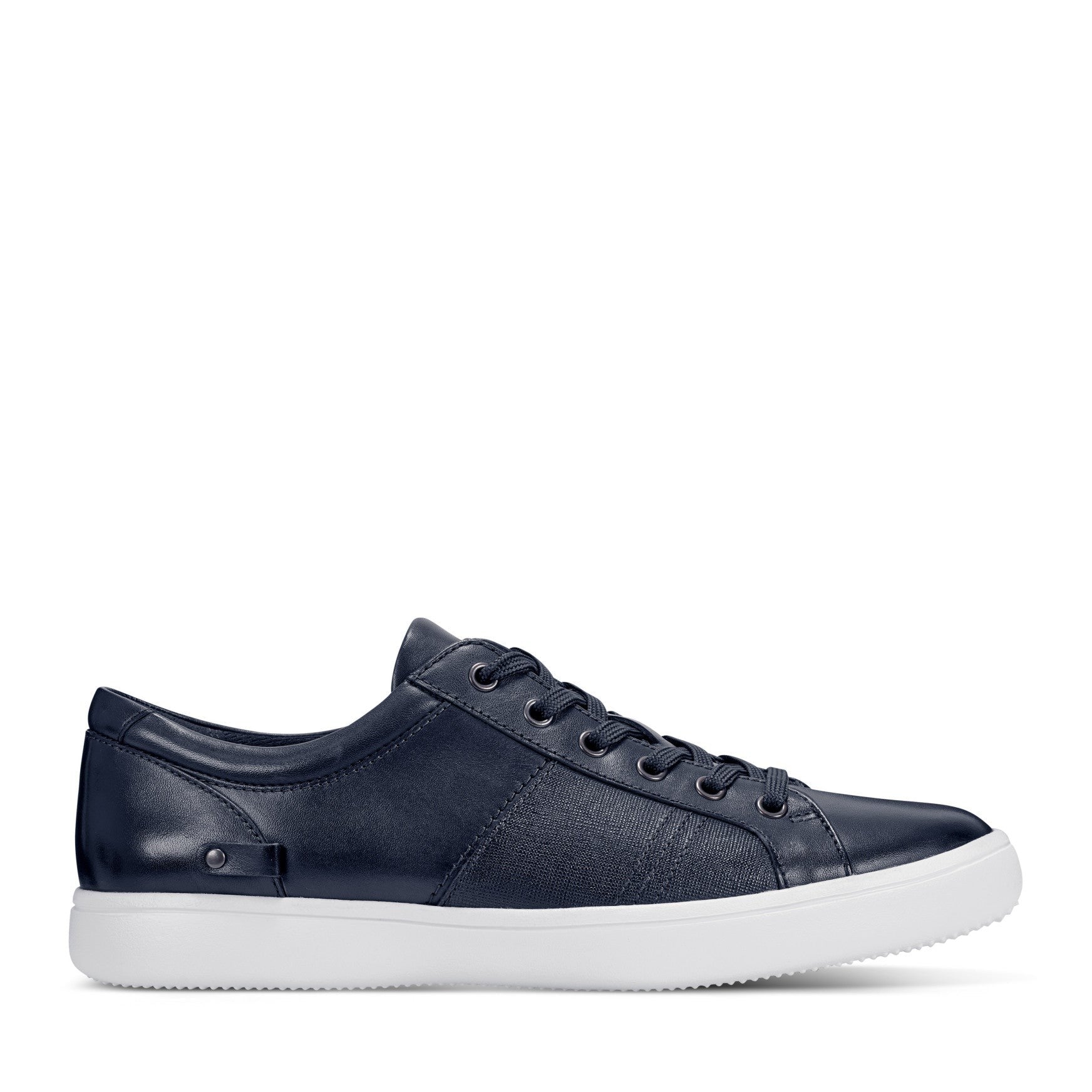 Rockport Men's Colle Lace-to-Toe Sneaker - Dark Blue Leather - 1