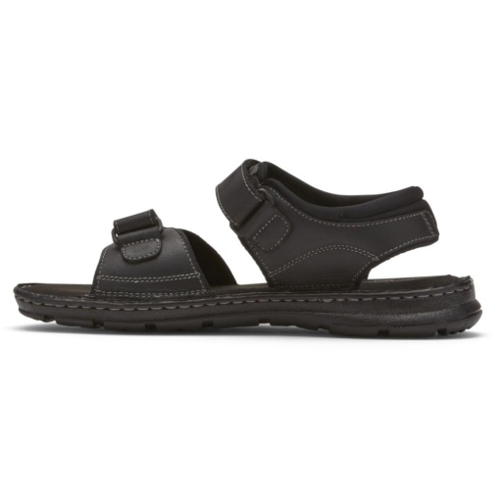Rockport Men's Darwyn Quarter-Strap Sandal - Black Lea Ii - 3
