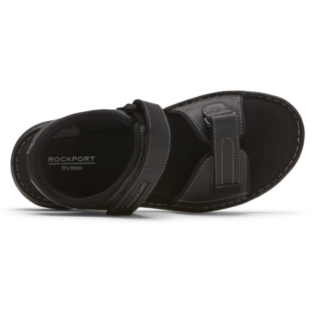 Rockport Men's Darwyn Quarter-Strap Sandal - Black Lea Ii - 5