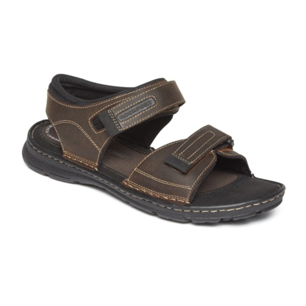 Rockport Men's Darwyn Quarter-Strap Sandal - Brown Ii Lea - 1