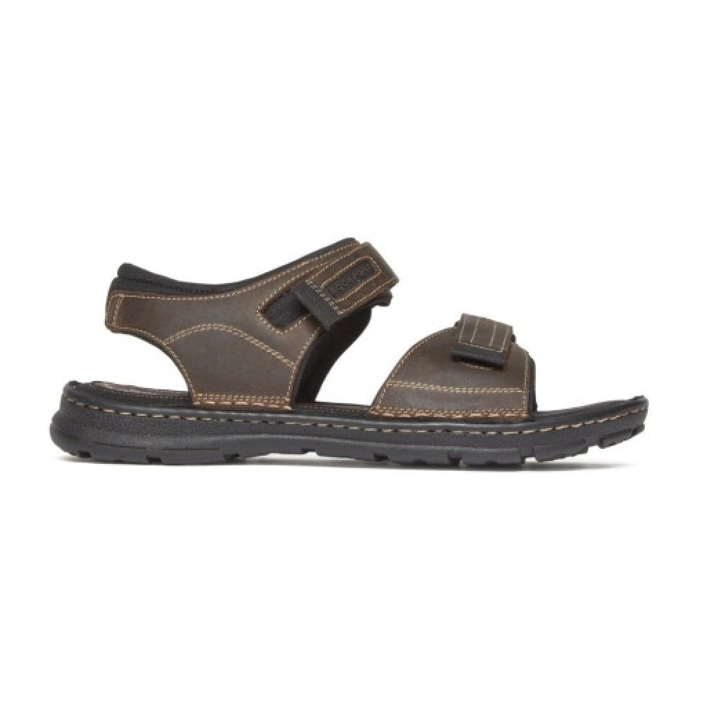 Rockport Men's Darwyn Quarter-Strap Sandal - Brown Ii Lea - 2